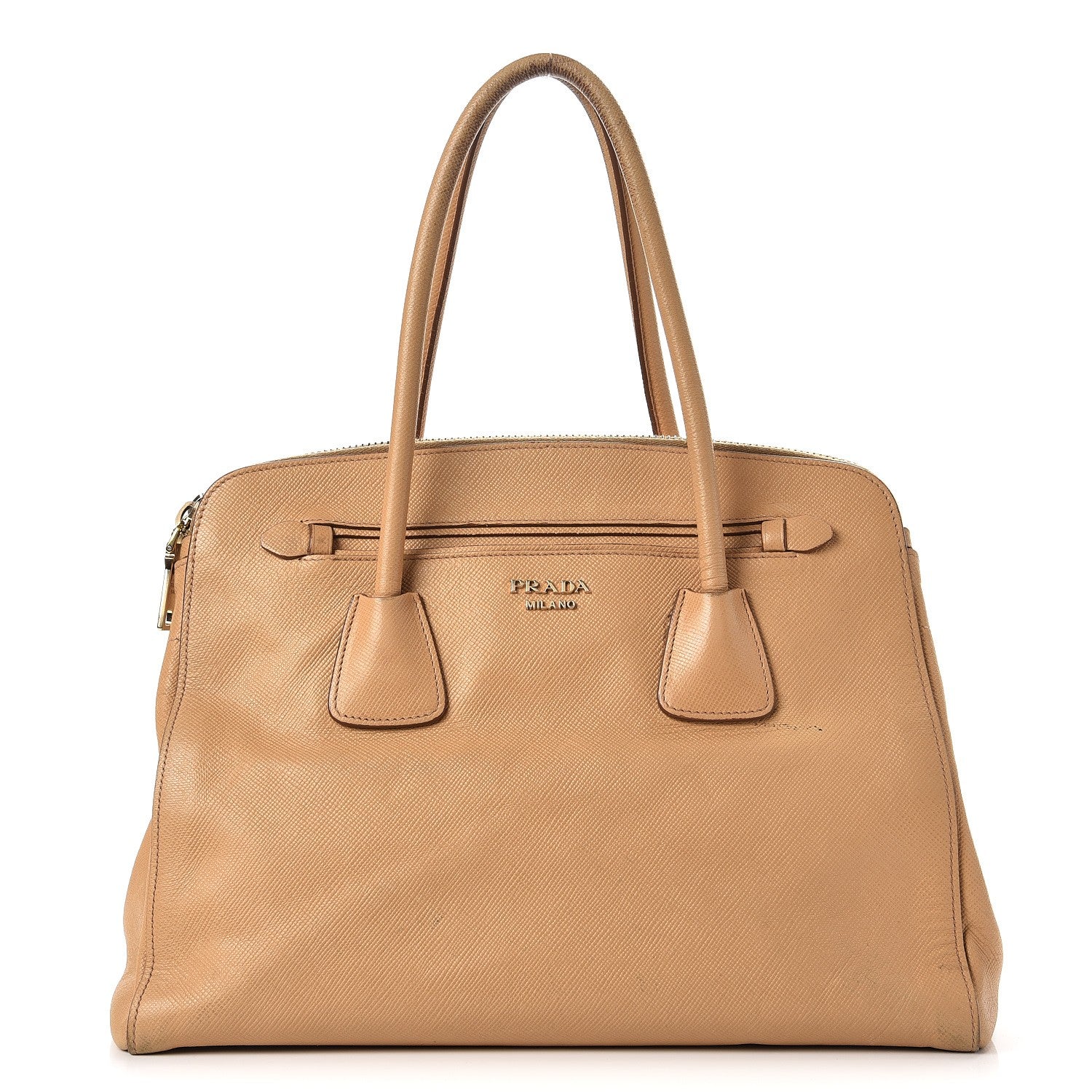 Prada Saffiano Shoulder Bag Noisette 1 of 19
