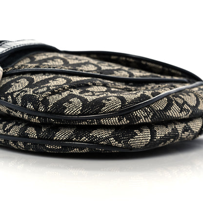Christian Dior Monogram Double Saddle Bag Black 7 of 10