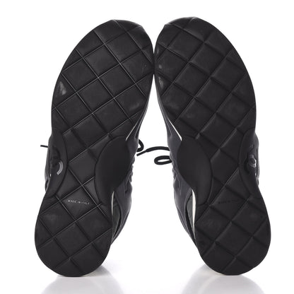 Chanel Stretch Fabric CC Sneakers 41 Grey 5 of 8