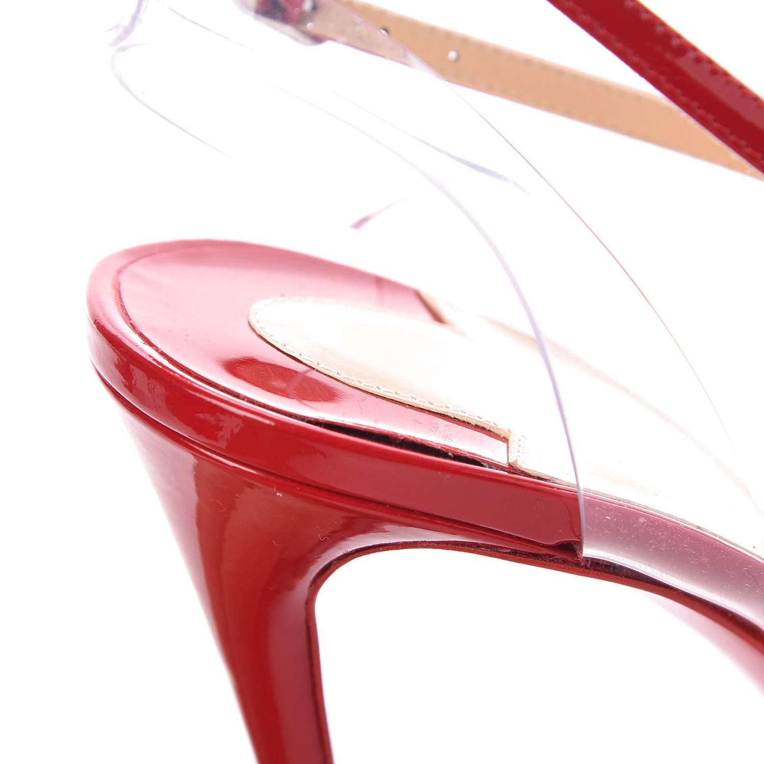 Christian Louboutin Patent PVC Cupidetta 100 Pumps 38 Loubi Transparent 8 of 10
