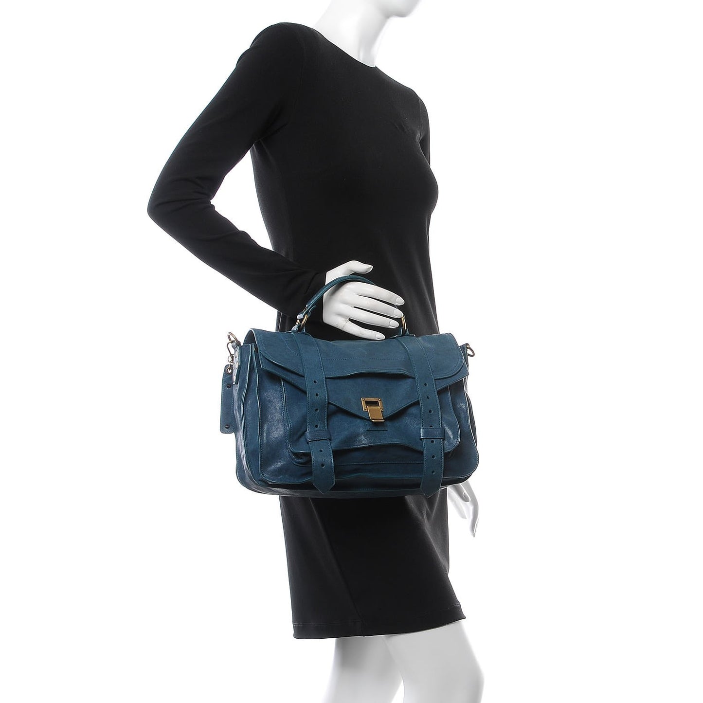 Lambskin Medium PS1 Satchel Sea Blue