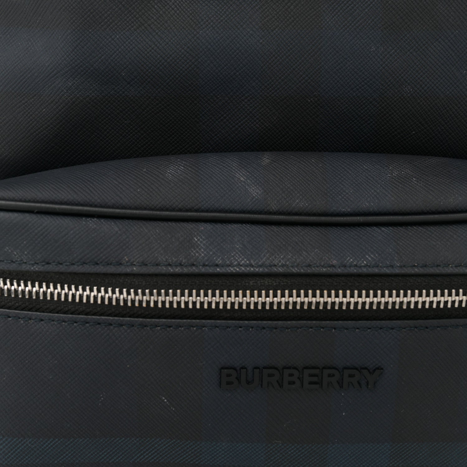 Burberry E-Canvas Check Jett Backpack Navy Blue 12 of 12