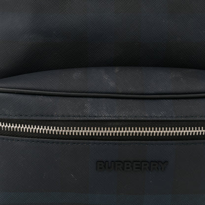 Burberry E-Canvas Check Jett Backpack Navy Blue 12 of 12