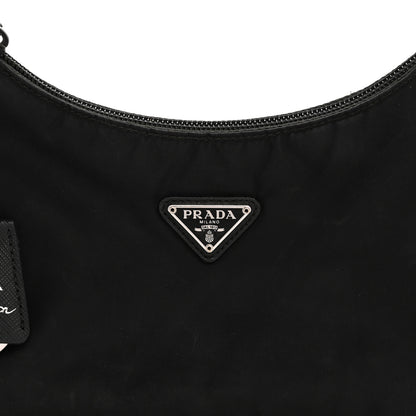 Prada Tessuto Nylon Mini Re-Edition 2000 Bag Black 9 of 14