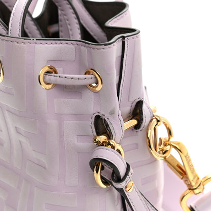Fendi Vitello Termosport F is Fendi FF 1974 Embossed Mini Mon Tresor Bucket Bag Anemone 9 of 11