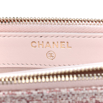 Chanel Canvas Small Deauville Clutch With Chain Pink 5 of 11