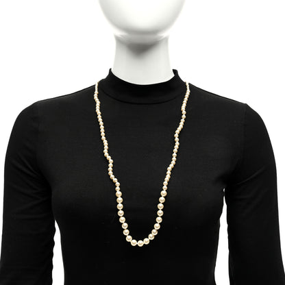 Gucci Pearl Interlocking GG Graduated Long Necklace 2 of 5