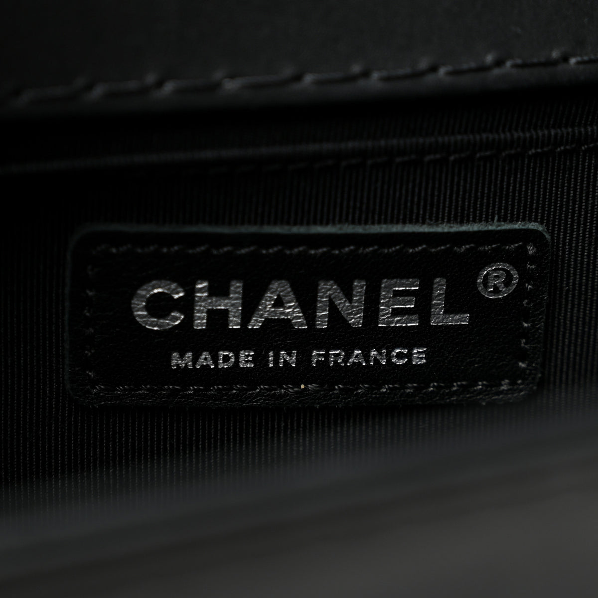 Chanel Calfskin Double Stitch New Medium Boy Flap Black 6 of 13