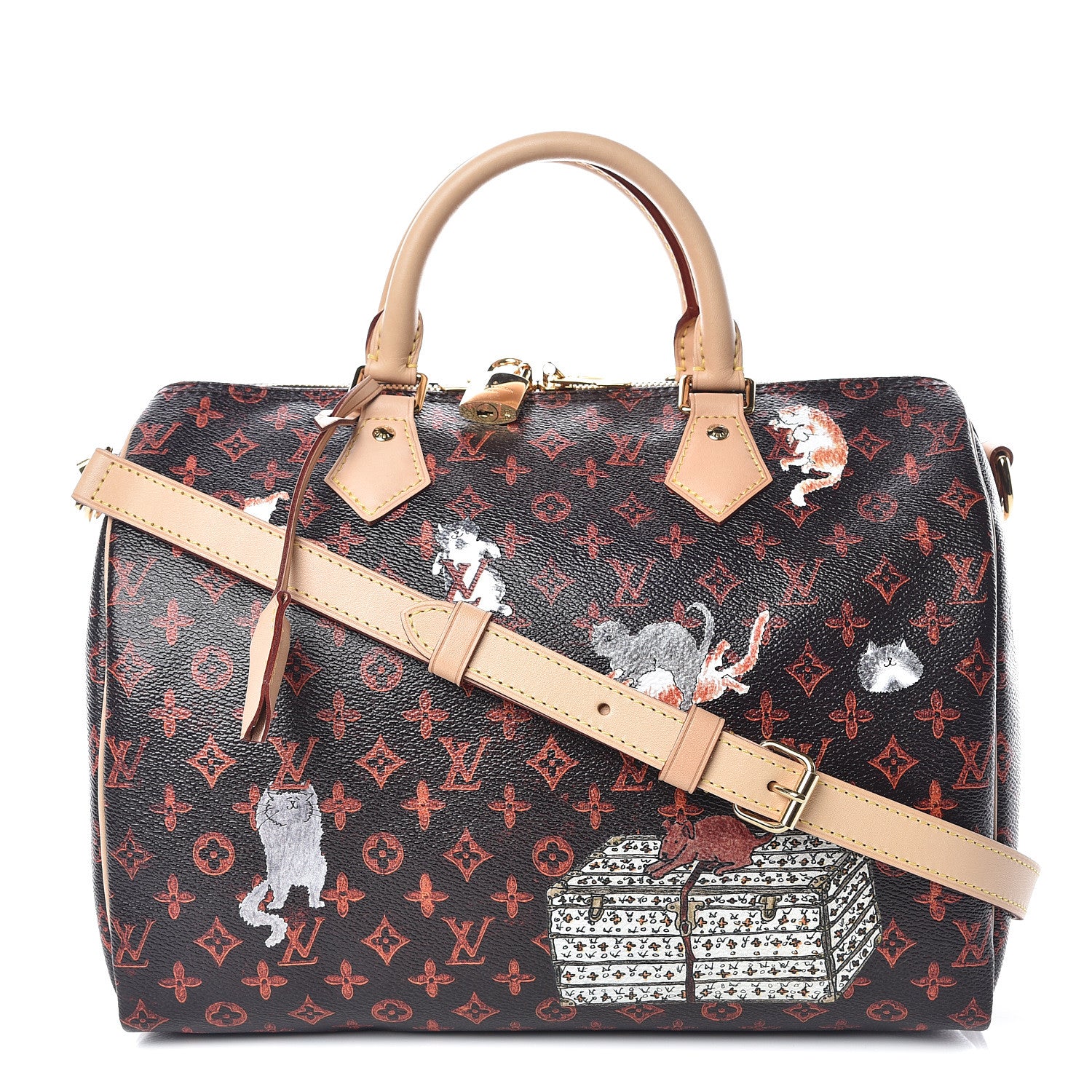 Louis Vuitton Catogram Speedy Bandouliere 30 Marron 1 of 9
