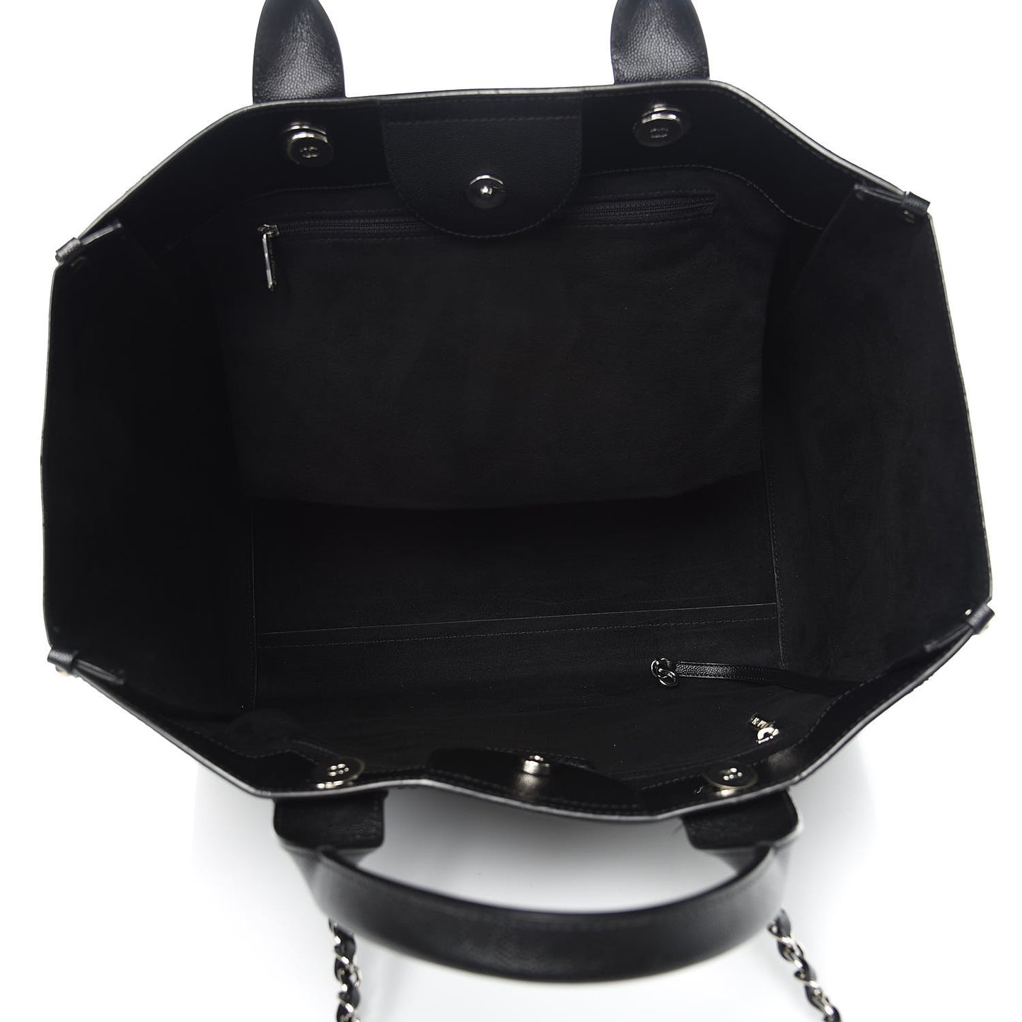 Caviar Large Studded Deauville Tote Black