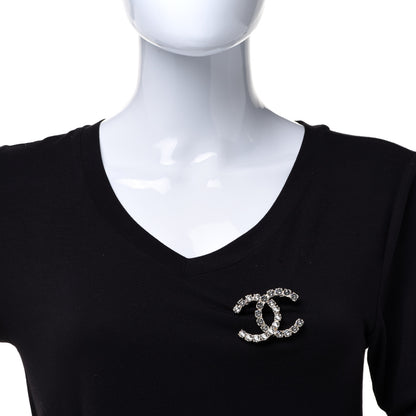 Chanel Crystal Coco's Pearls CC Brooch Light Gold 2 of 5