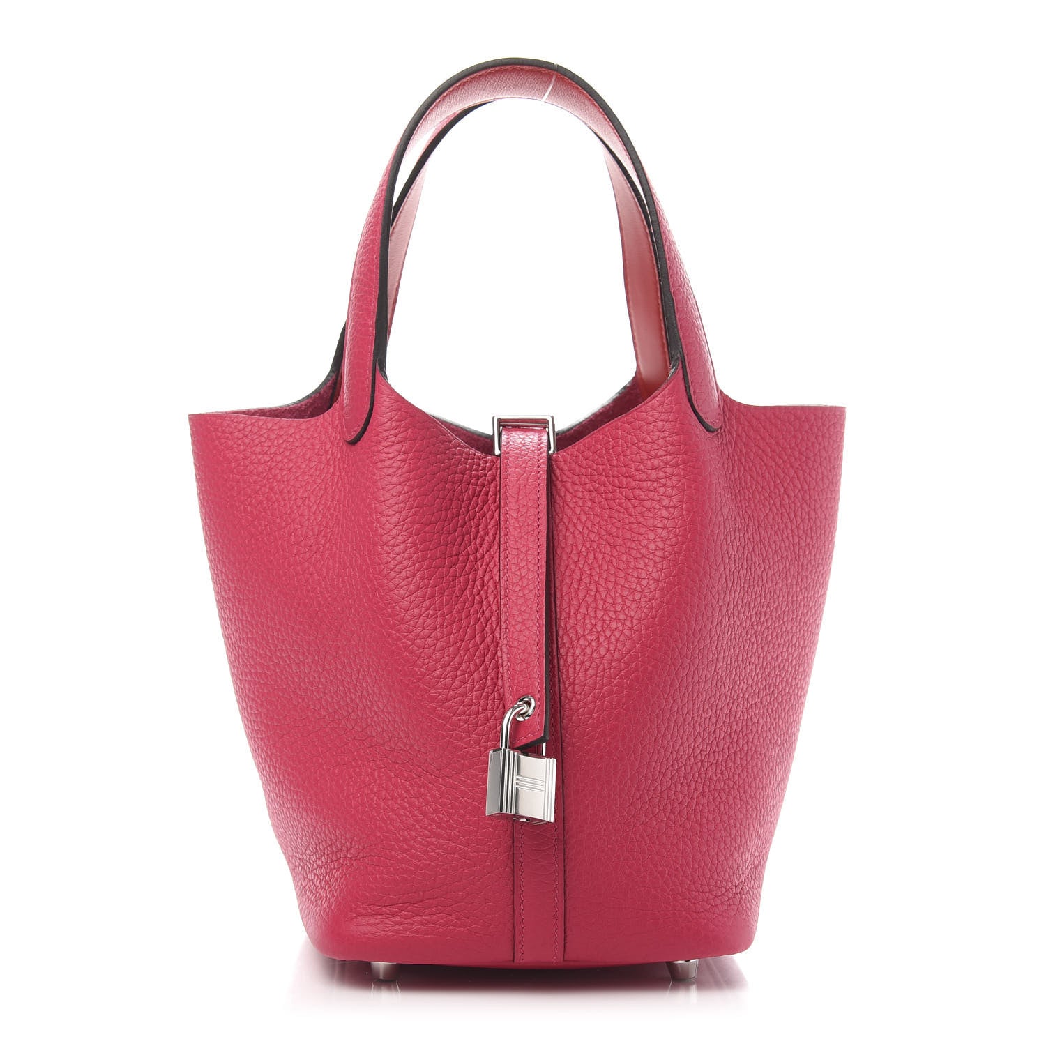 Hermes Taurillon Clemence Swift Eclat Picotin Lock 18 PM Rose Mexico Rouge De Coeur 1 of 12
