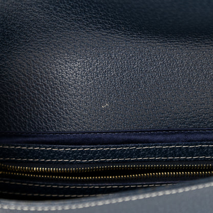 Fendi Boarskin Baguette Navy Blue 9 of 13