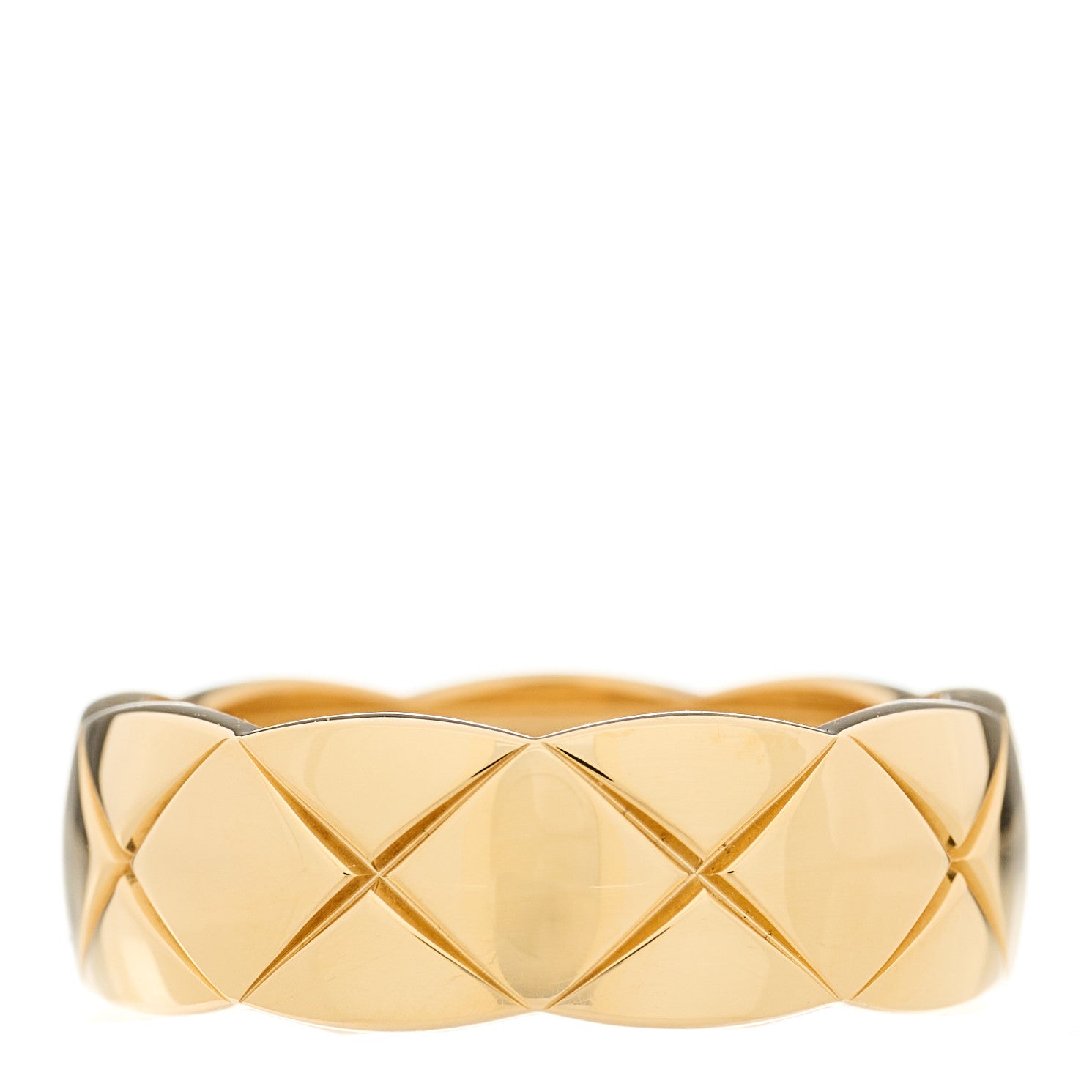 Chanel 18K Yellow Gold Small Coco Crush Ring 53 6.25 1 of 7