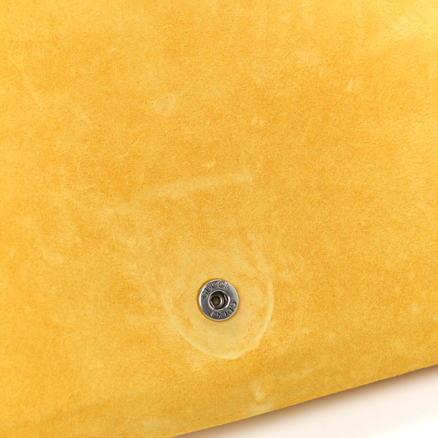 Suede Mini Dionysus Chain Wallet Yellow