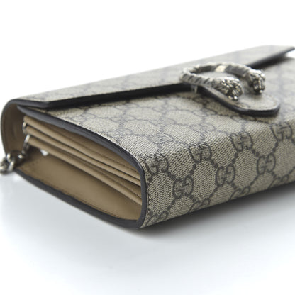 Gucci GG Supreme Monogram Mini Dionysus Chain Wallet Beige Taupe 5 of 8