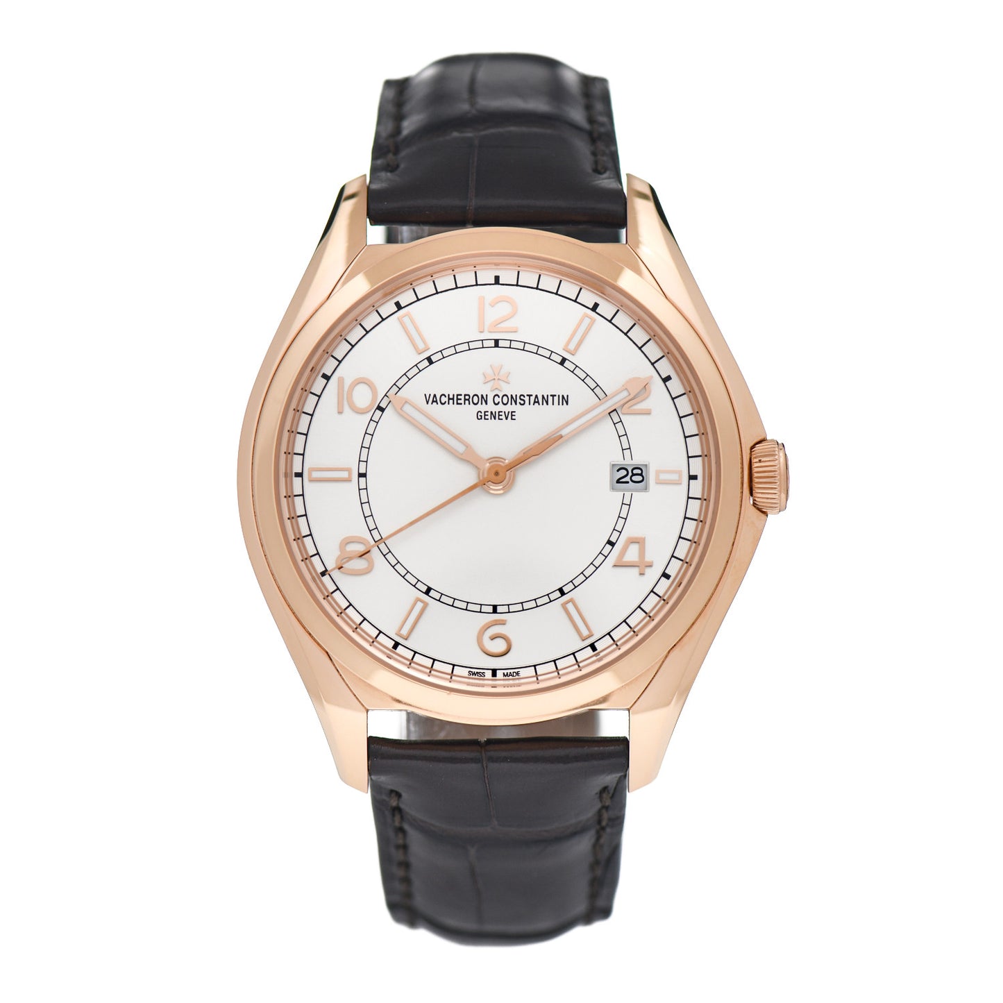 18K Pink Gold Alligator 40mm Fiftysix Automatic Watch 4600E/000R-B441