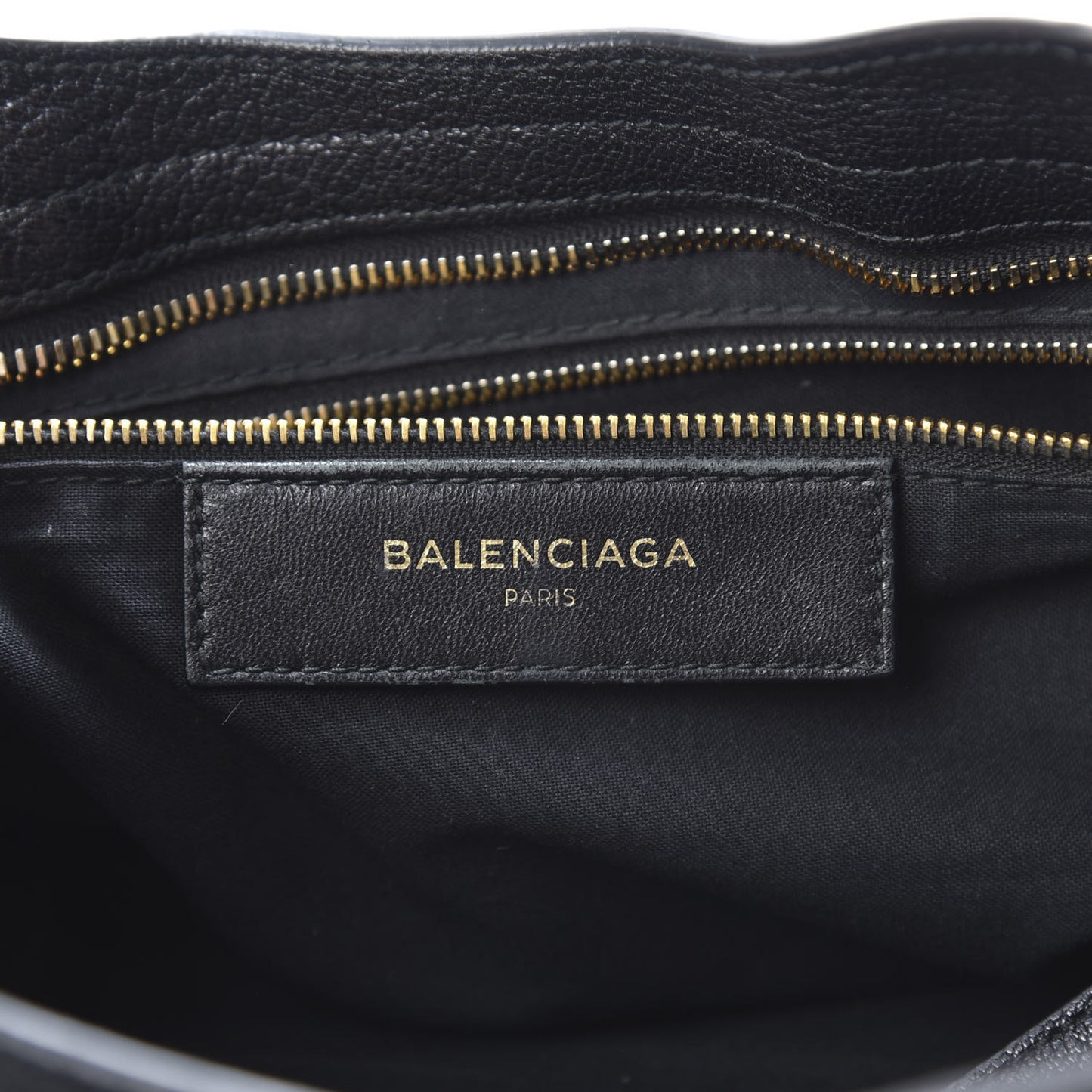 Chevre Gold Metallic Edge Hardware City Black