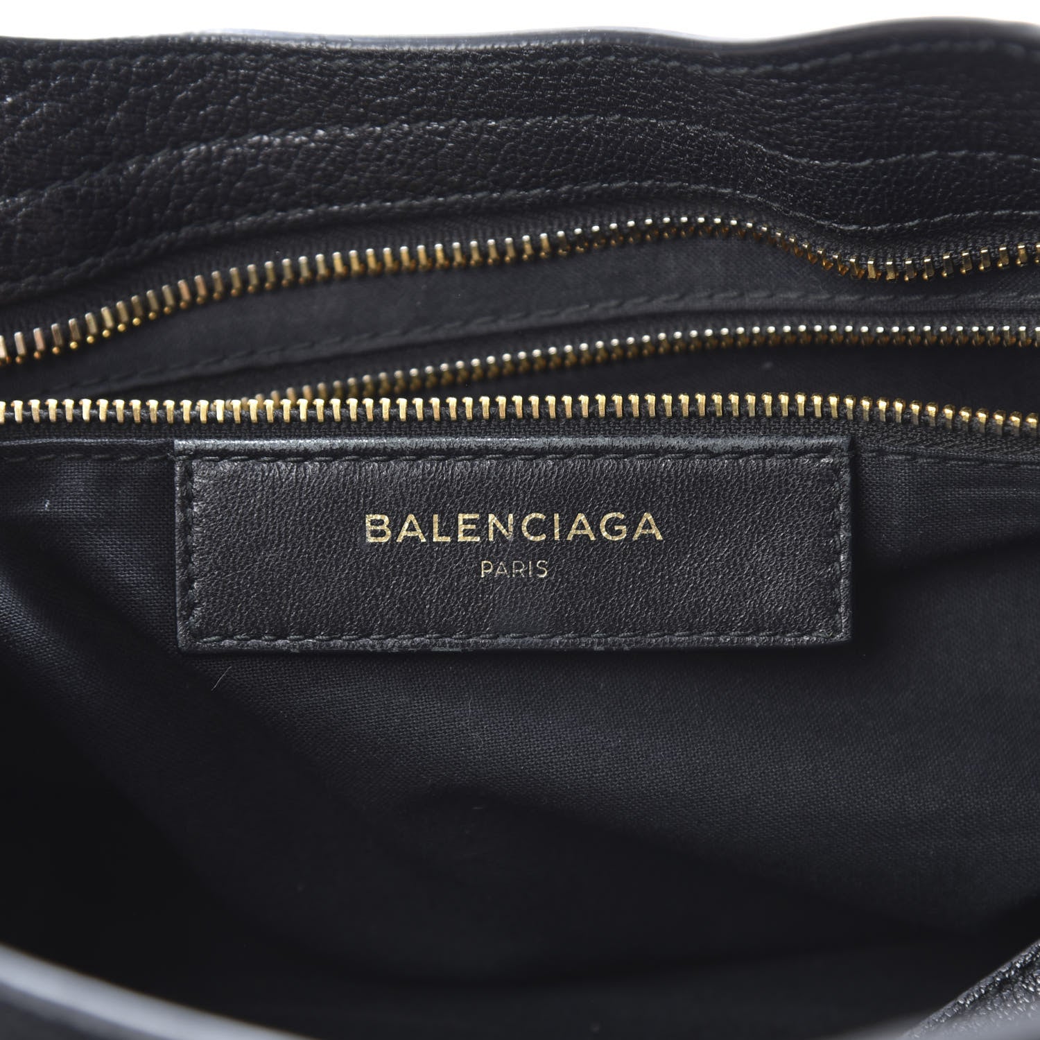 Balenciaga Chevre Gold Metallic Edge Hardware City Black 6 of 13