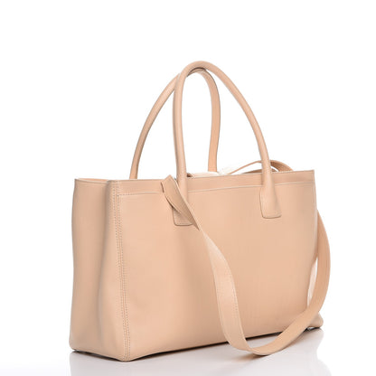 Chanel Calfskin Cerf Executive Shopper Tote Beige Clair 4 of 8