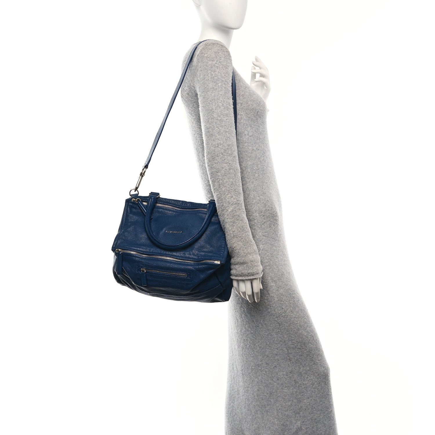 Givenchy Sugar Goatskin Medium Pandora Deep Blue 1871572