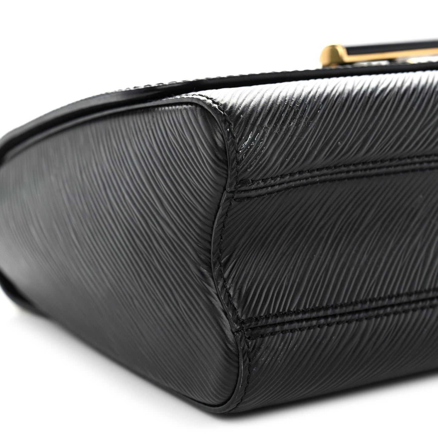 Epi Twist Shoulder Bag MM Matte Black Gold