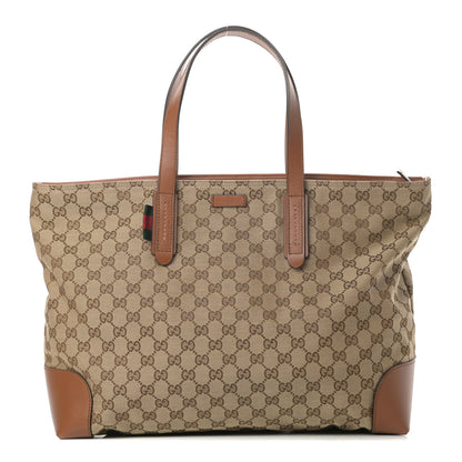 Gucci Monogram Large Original Tote Tan 1 of 12