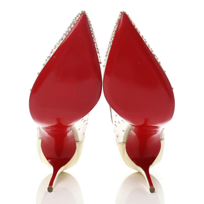 Christian Louboutin Rete Patent Crystal Strass Follies 100 Pumps 40 Version AB 4 of 7
