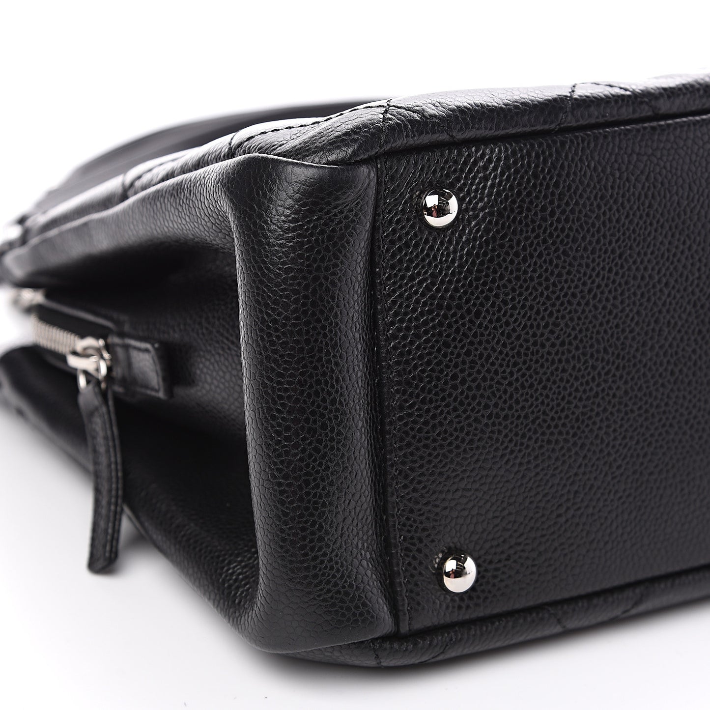 Caviar Quilted Timeless CC Soft Tote Black