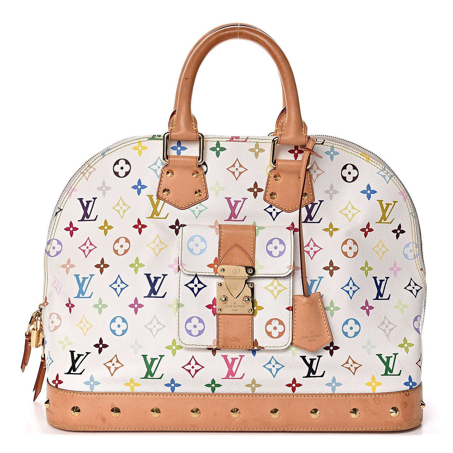 Monogram Multicolor Alma GM White
