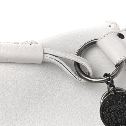 Christian Dior Calfskin Whipstitch Gaucho Double Saddle Bag White 14 of 16