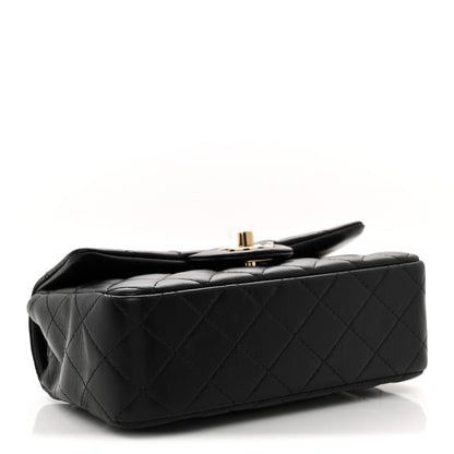 Chanel Lambskin Quilted Mini Rectangular Flap Black 4 of 11