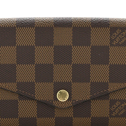 Louis Vuitton Damier Ebene Sarah Wallet NM 8 of 10