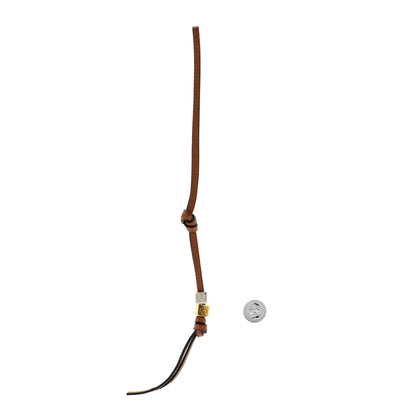 Loewe Calfskin Anagram Dice Bag Charm Tan 2 of 4