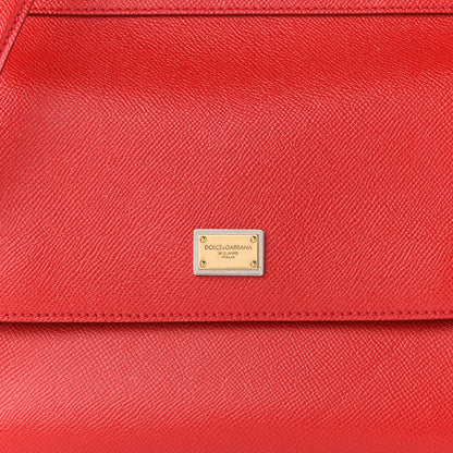 Dolce & Gabbana Dauphine Medium Miss Sicily Satchel Dark Red 7 of 8