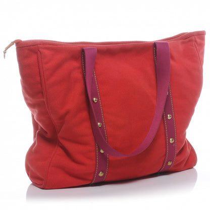 Louis Vuitton Antigua Cabas GM Red Pink 3 of 7