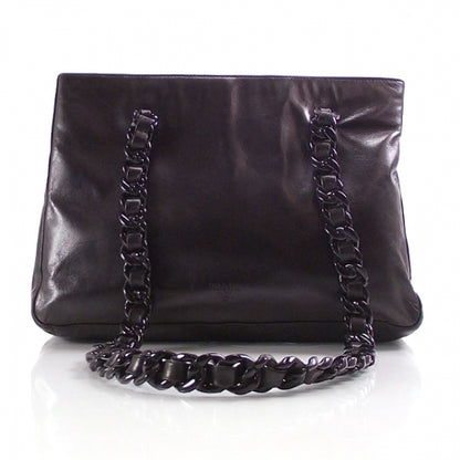 Prada Tessuto Leather Chain Strap Black 1 of 11
