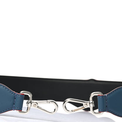 Fendi Vitello Century Elaphe Open Your Heart Bi-Color Strap You Balena Black 3 of 6