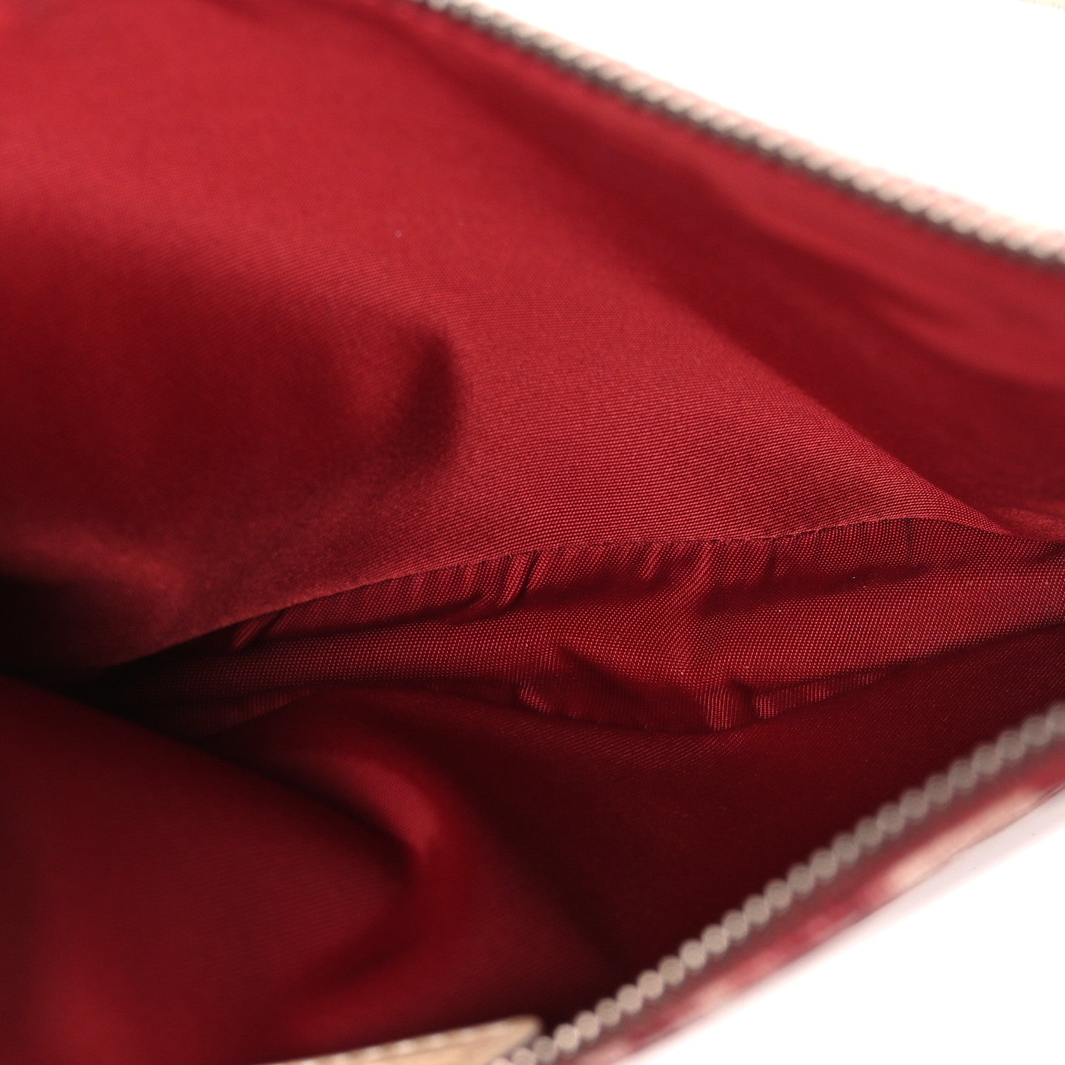 Christian Dior Monogram Mini Saddle Pochette Red 5 of 10