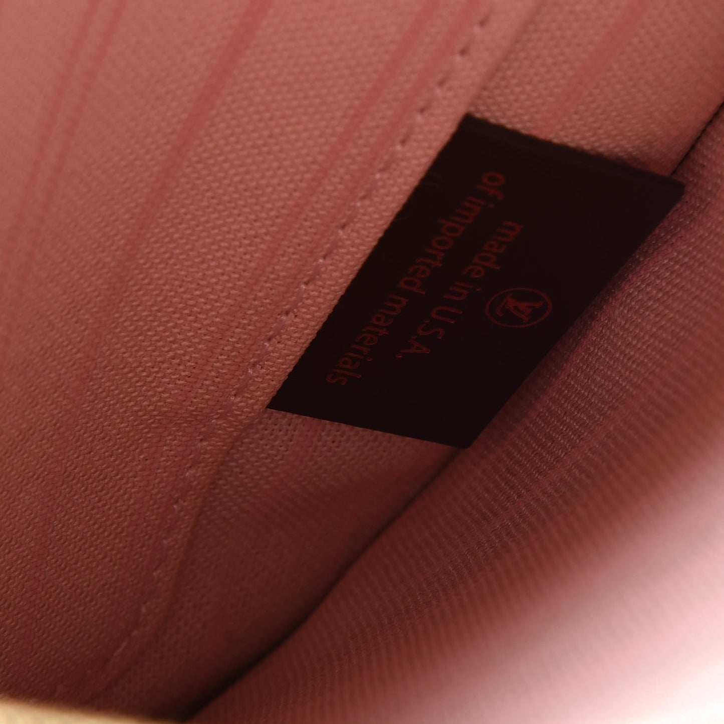 Damier Ebene Neverfull MM GM Pochette Rose Ballerine