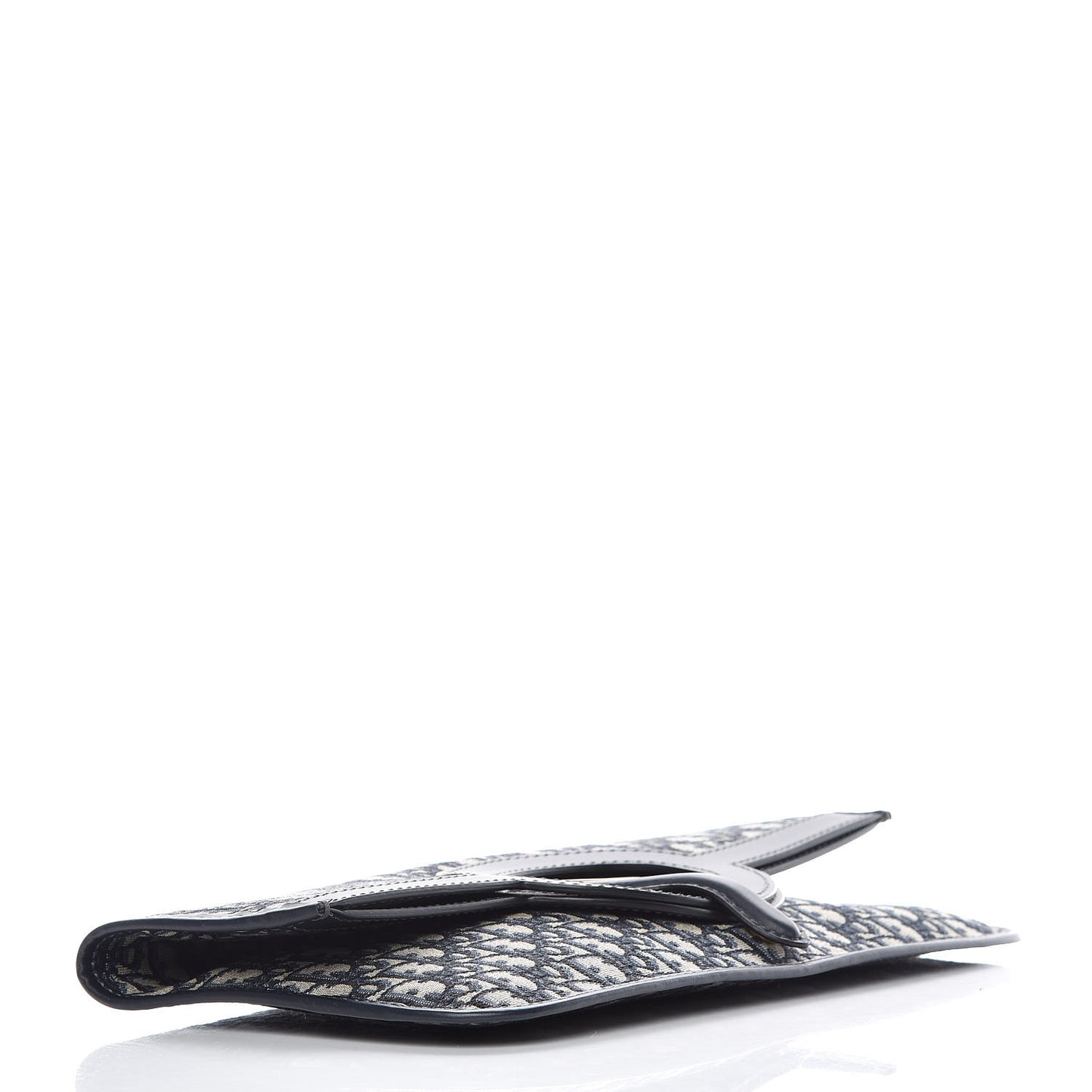 Oblique Fold Over Clutch Blue