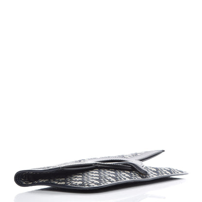Christian Dior Oblique Fold Over Clutch Blue 5 of 11