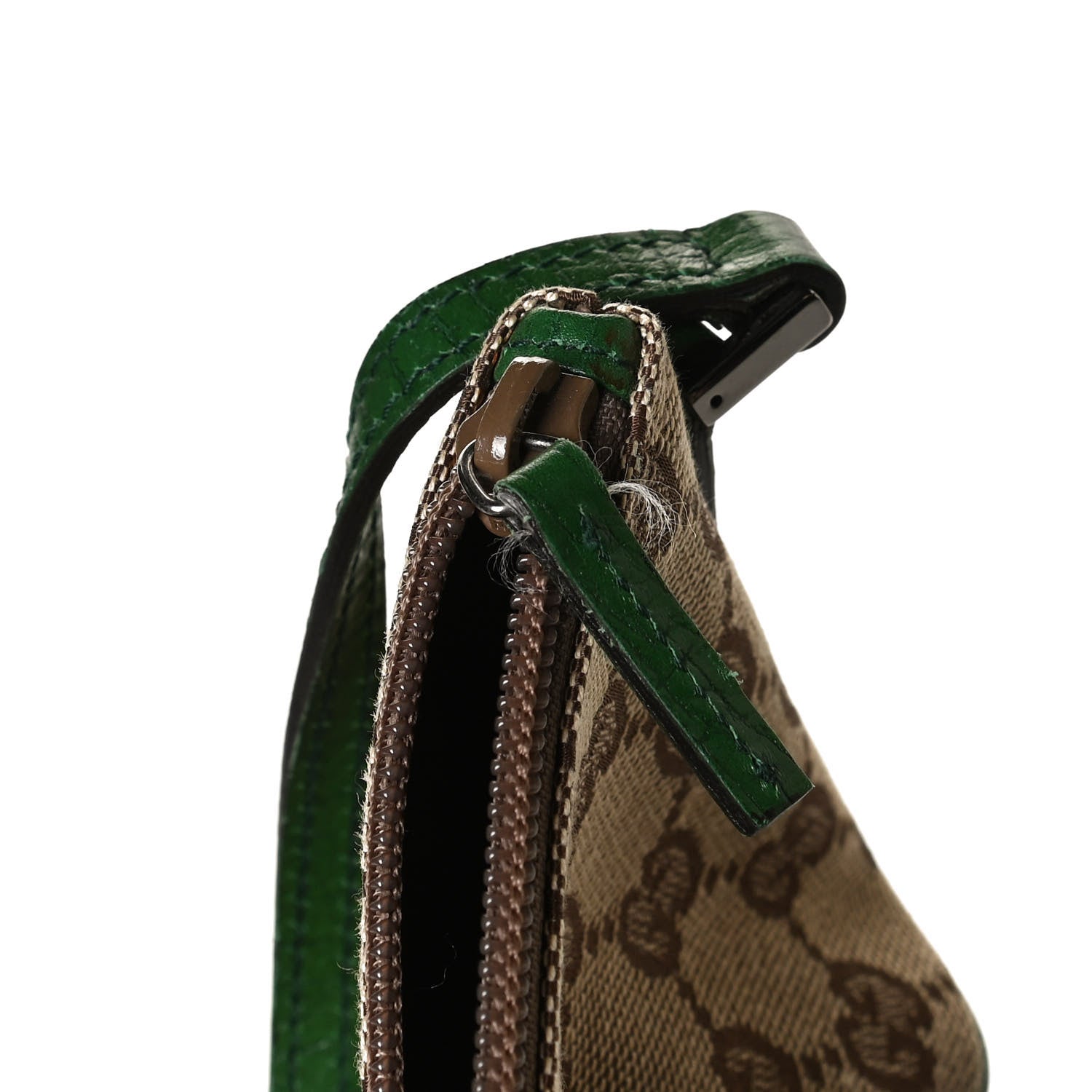 Gucci Monogram Boat Pochette Green 10 of 12