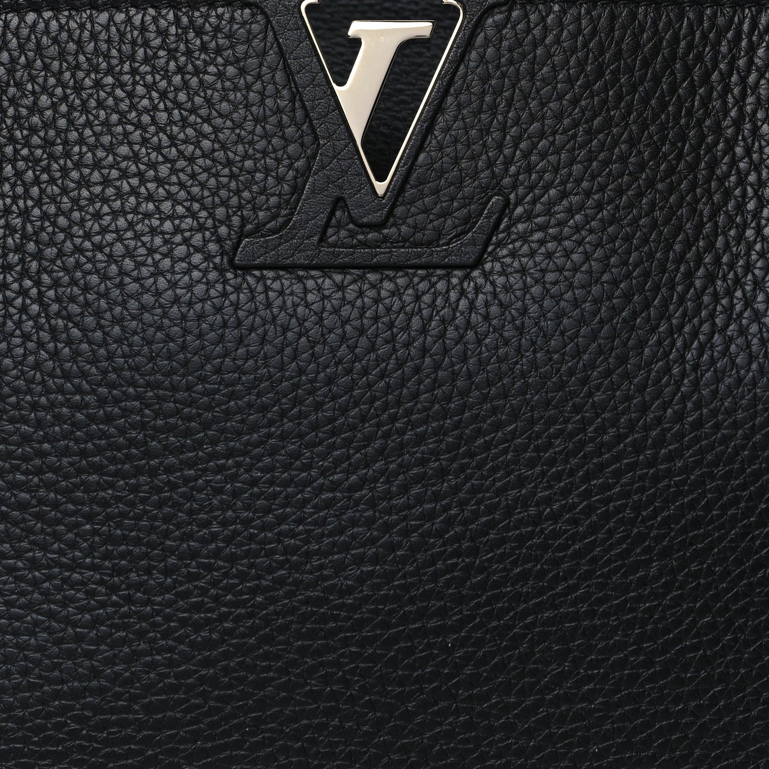 Louis Vuitton Taurillon Python Capucines MM Black 6 of 8