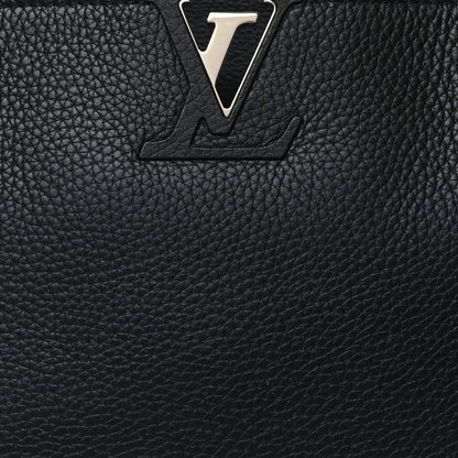 Louis Vuitton Taurillon Python Capucines MM Black 6 of 8