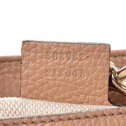 Gucci Pebbled Calfskin Medium Soho Chain Shoulder Bag Rose Beige 7 of 9