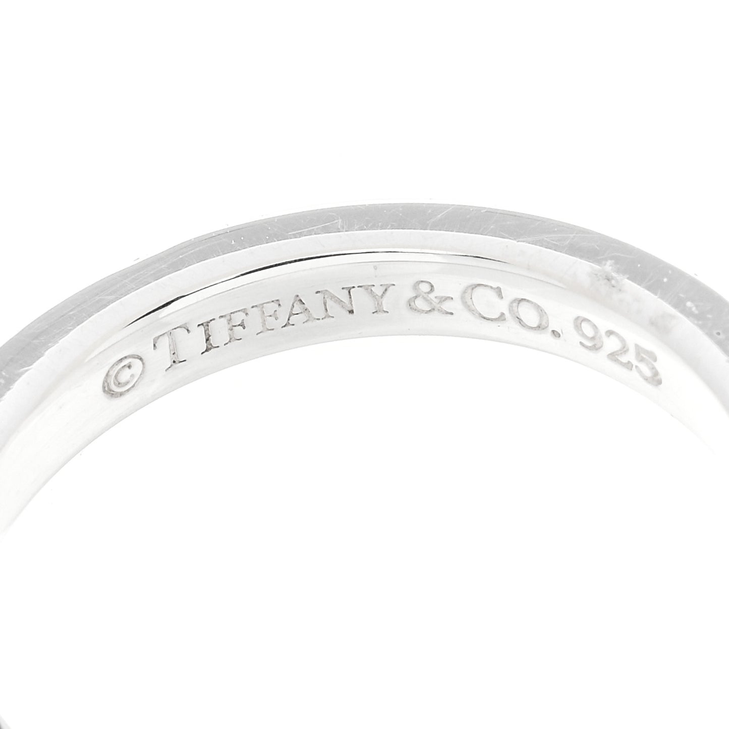 Sterling Silver Narrow Notes Ring 50 5.5
