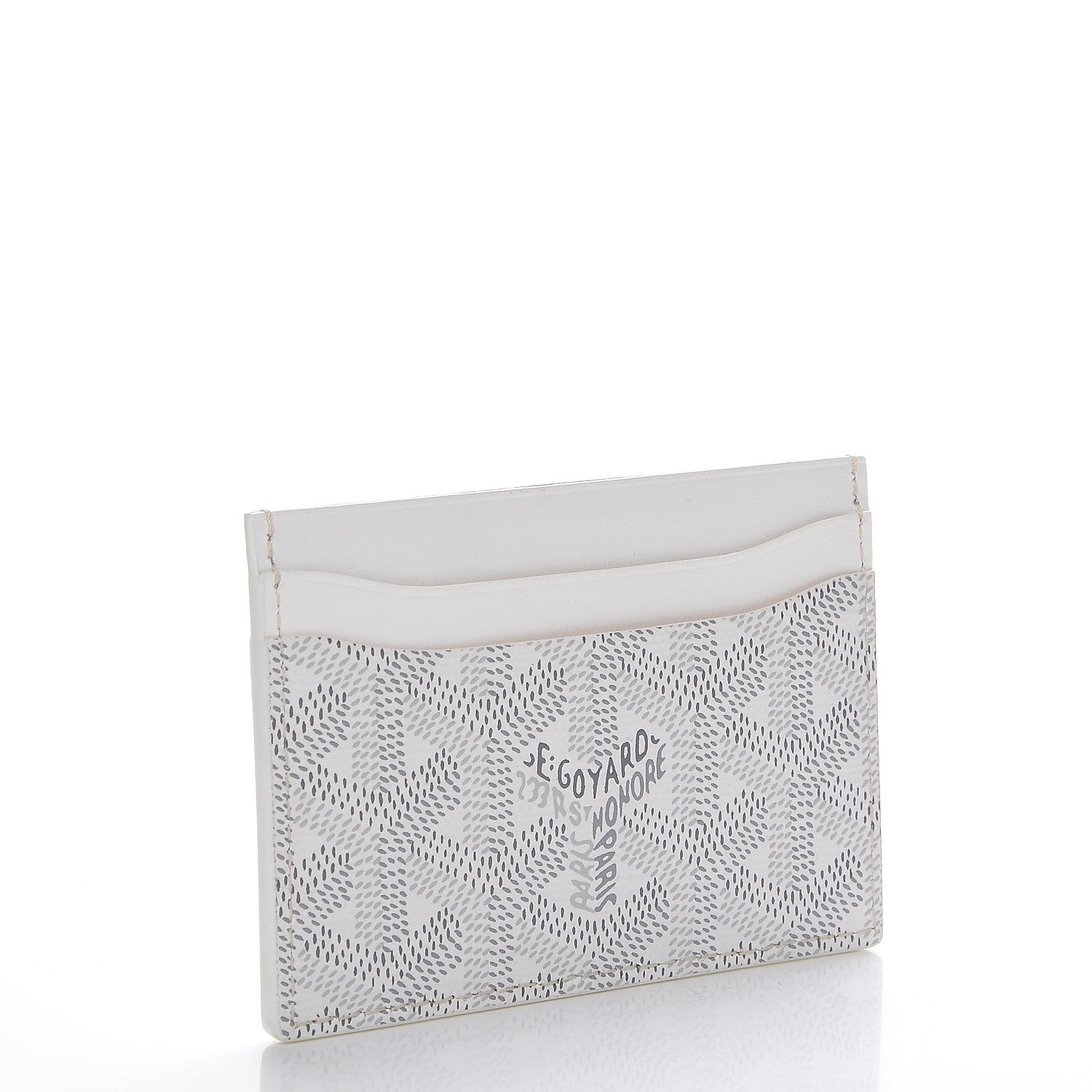 Goyard Goyardine Saint Sulpice Card Holder White 3 of 8