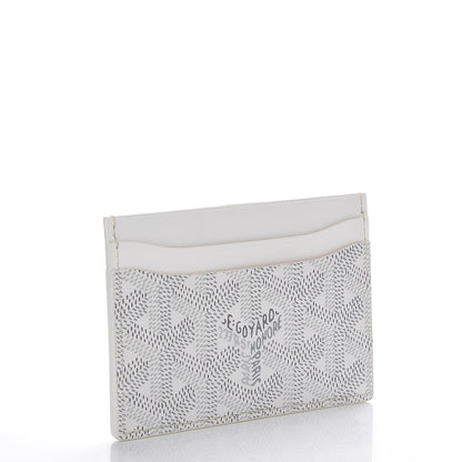 Goyard Goyardine Saint Sulpice Card Holder White 3 of 8