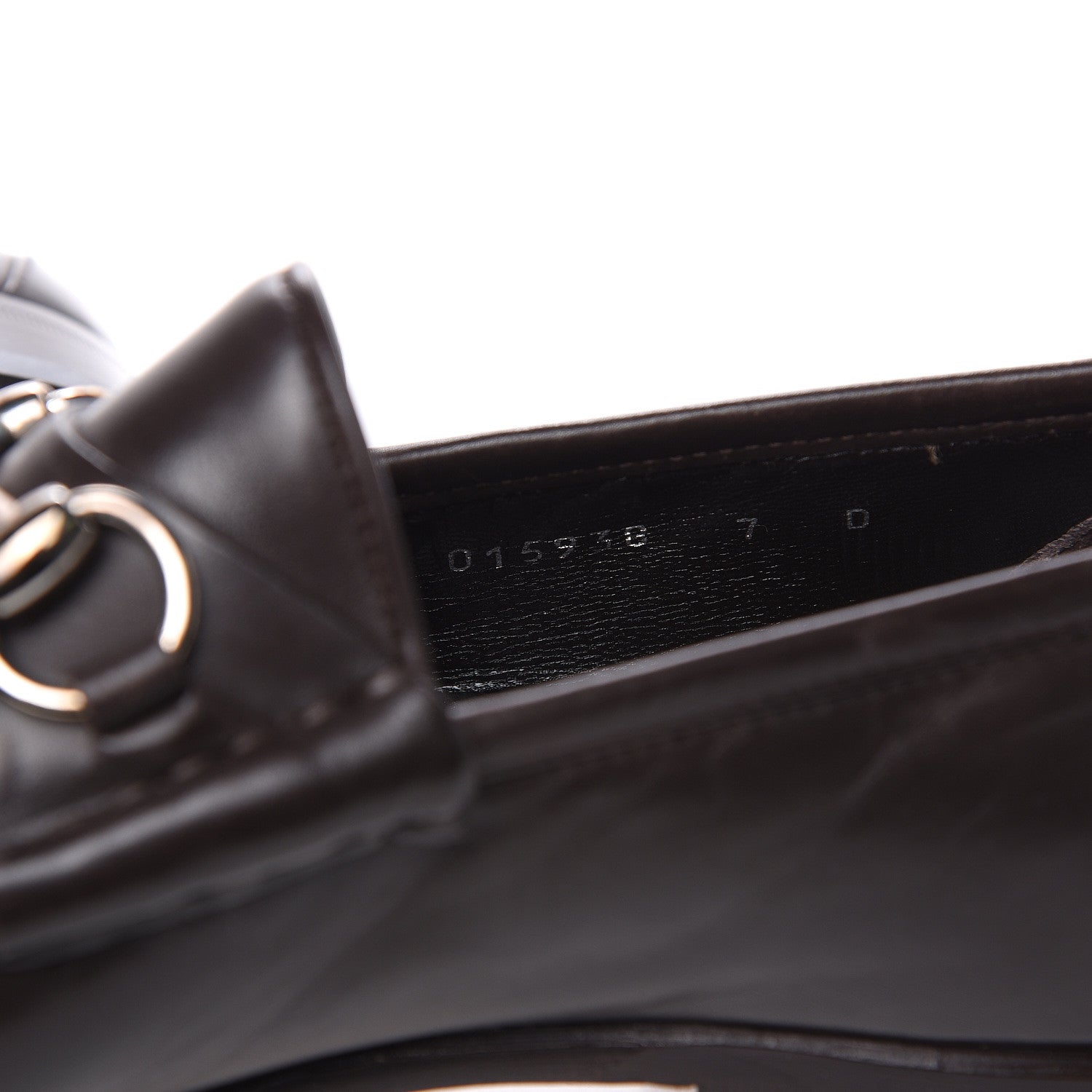 Gucci Calfskin Mens 1953 Horsebit Loafers 7 Marrone 9 of 10